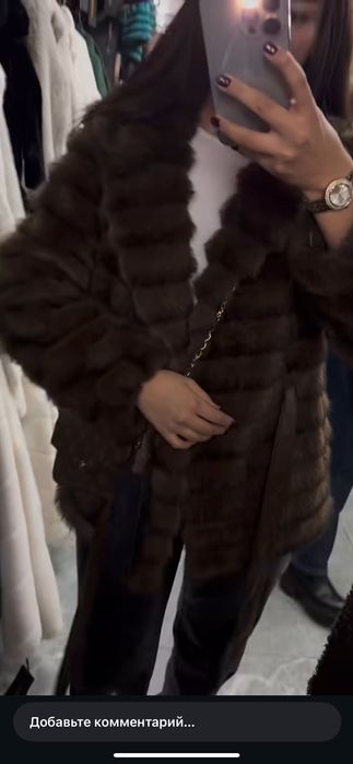 стильная эко-шубка под соболь