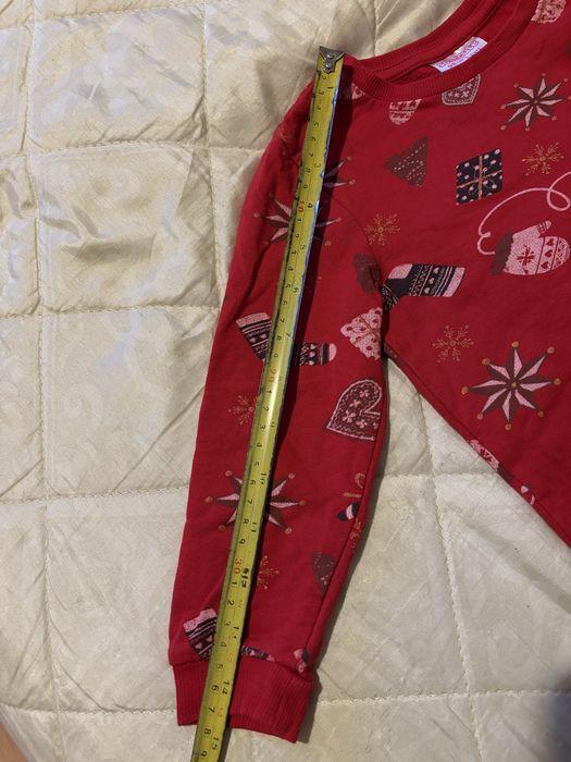 Коледни дрешки, /блузка с Мики и Мини/ рокля каре и мече