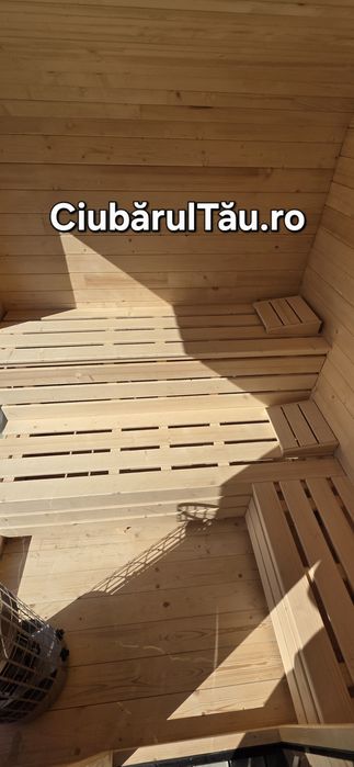 Ansamblu SPA Monte Carlo 2 in 1 saună și jacuzzi/ciubăr