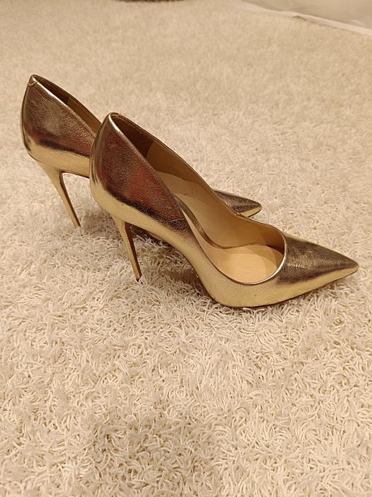 Pantofi piele Schutz aurii