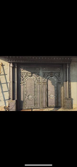 Ворота краска перила