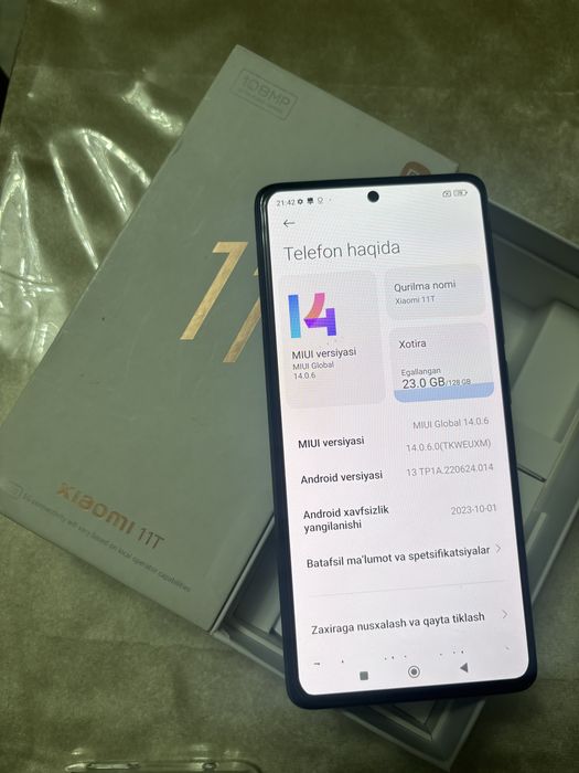 Xiaomi 11T 5G ideall sastayanna 128Gb radnoy