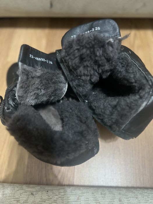 Ботинки зимние кожаные Италия