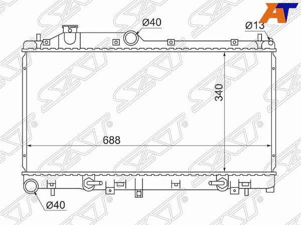 Радиатор Subaru Legacy