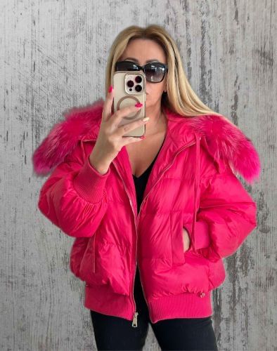 Розово яке с пух