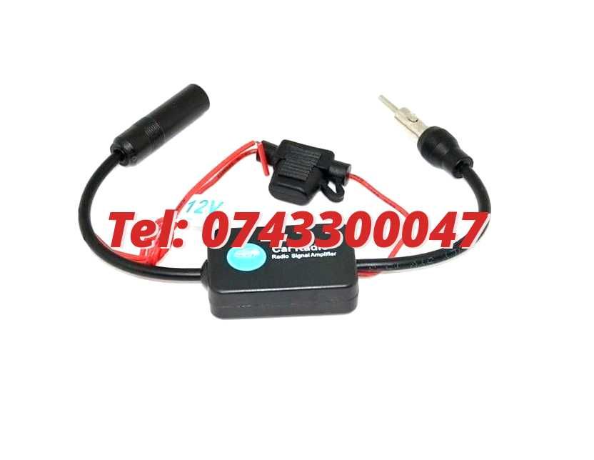 Amplificator De Semnal Antena Radio Auto Autoutilitare Etc Fm 12V Acc