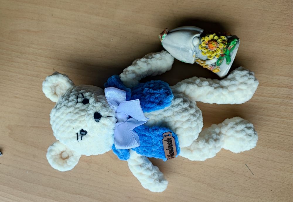 Мече Амигуруми ,ръчно плетено с хипоалергенна прежда