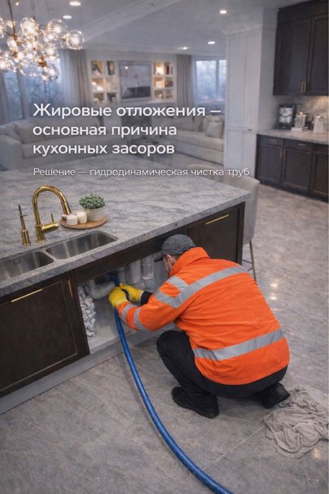 Плохо уходит вода. Чистка труб