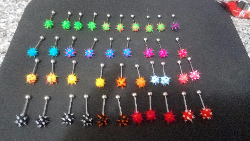 Таралежки / Обеца за език / Пиърсинг обици за език