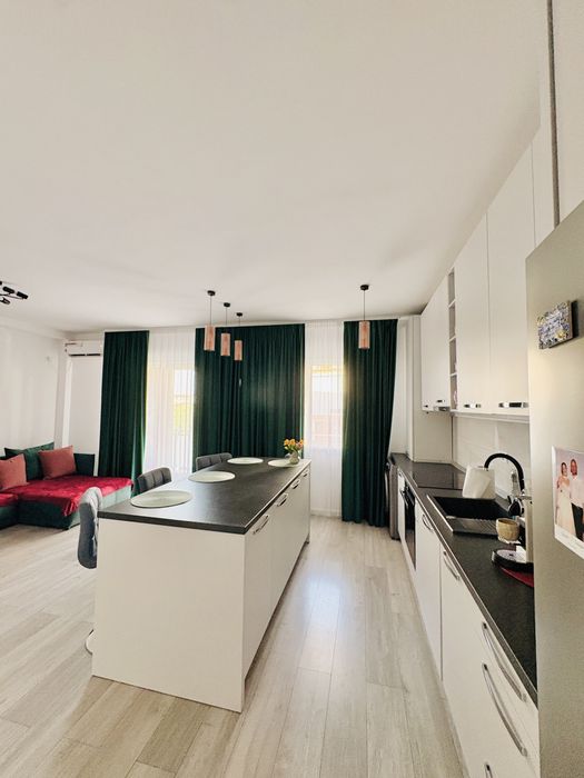 Apartament 2 camere Giroc – 56 mp | 2 balcoane | Parcare privată | Complet mobilat |