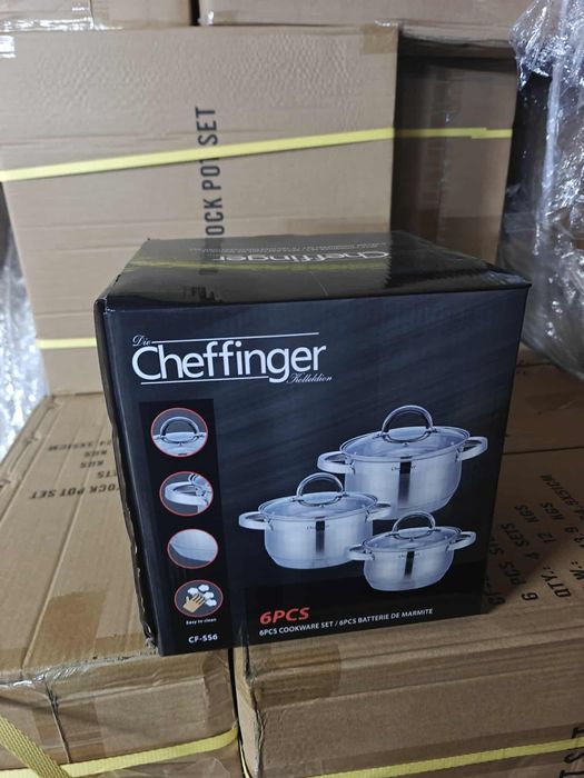 Cheffinger - комплект тенджери от неръждаема стомана – здравина, стил