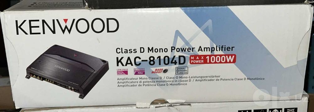 Усилитель KENWOOD 8104D Mono 1000W subwoofer учун идеал.