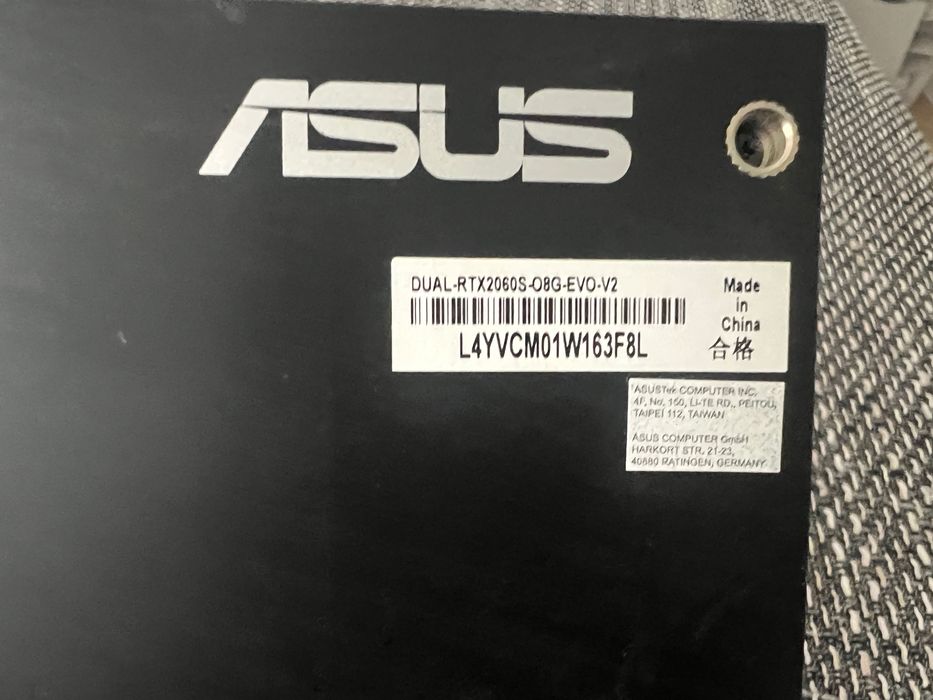 Asus RTX2060 Super 8gb