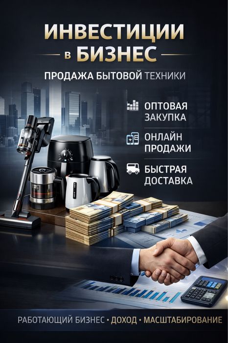 Инвестиции в действующий онлайн-бизнес по продаже техники