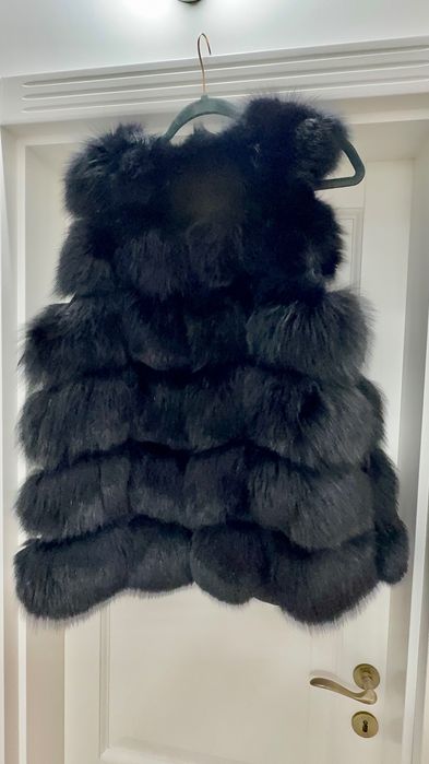 Vestă naturală de vulpe