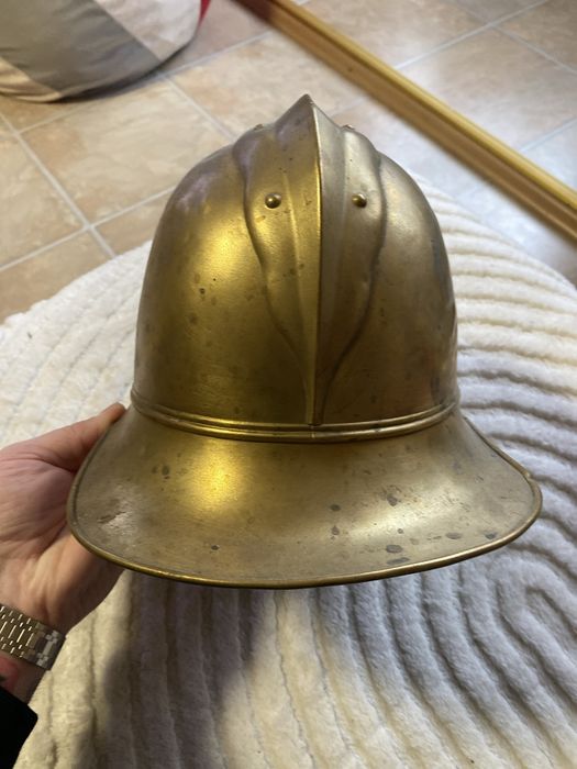 Casca pompieri, fireman vintage, coif alama, vechi  anii 1800-1900