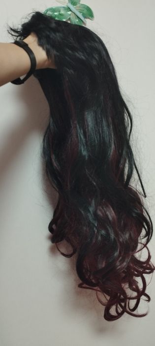 Перука, цвят черен