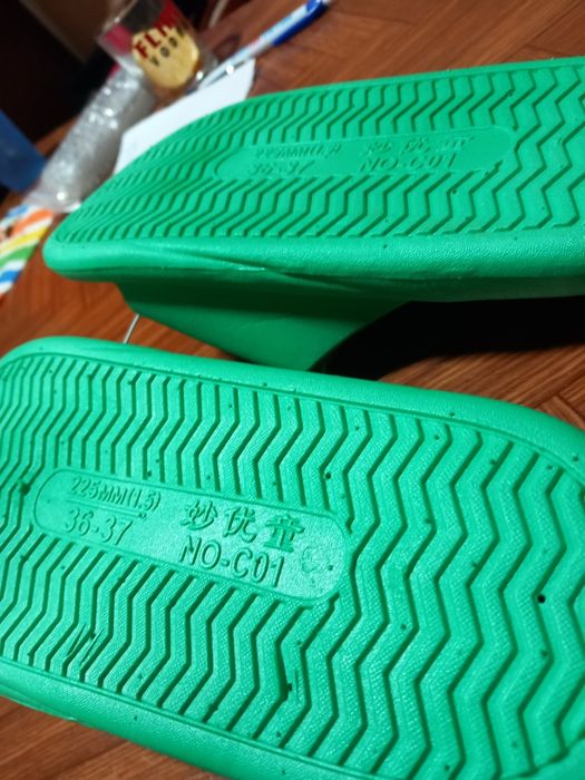 Детски джапанки  зелени