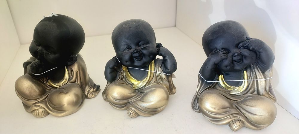 Буда Бебе Фигура За Декорация Комплект - Не Чух,Не Видях и Не Разбрах