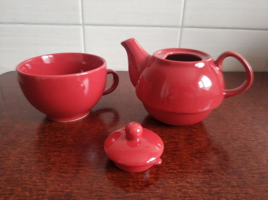 Чайник заварной плюс чашка