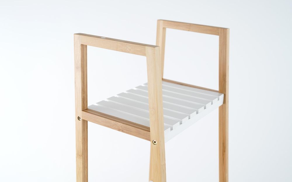 Висока MDF етажерка за баня