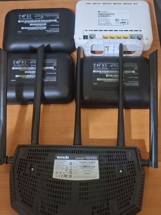 Routere WiFi Tenda + Huawei + accesorii – PACHET COMPLET, PREȚ NEGOCIA