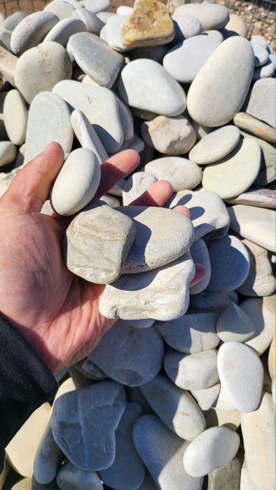 Габионы. Белый камень. Вазоны