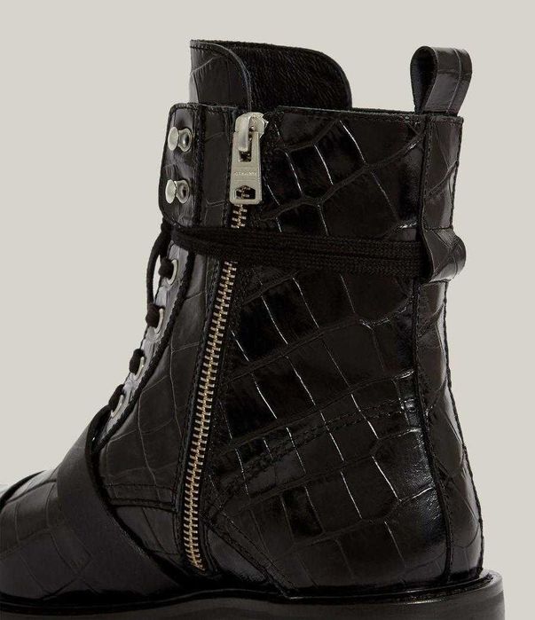 AllSaints Donita Botine piele cu șireturi dama