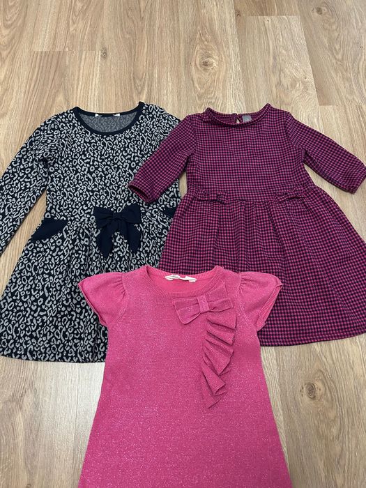 Детска рокля с дълъг и къс ръкав