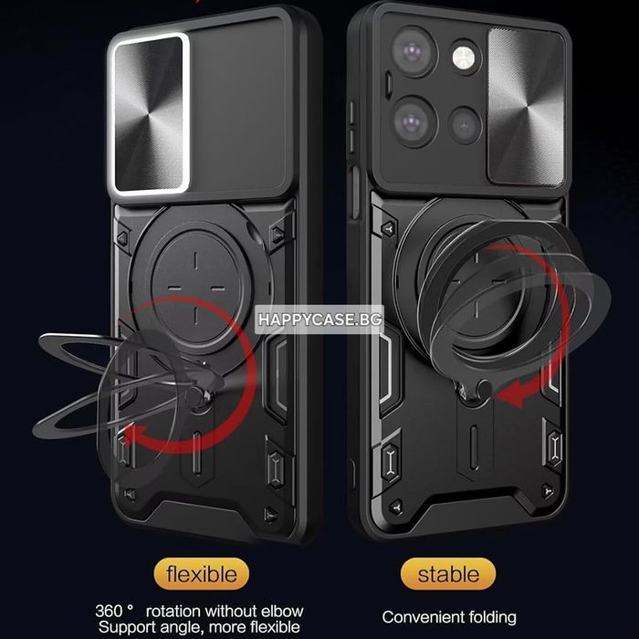 Motorola Edge 70 / 70 Pro / 70 Fusion / GIANT RING Удароустойчив кейс гръб с пръстен