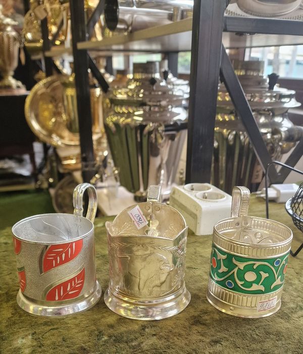 Подстаканники эпохи СССР.