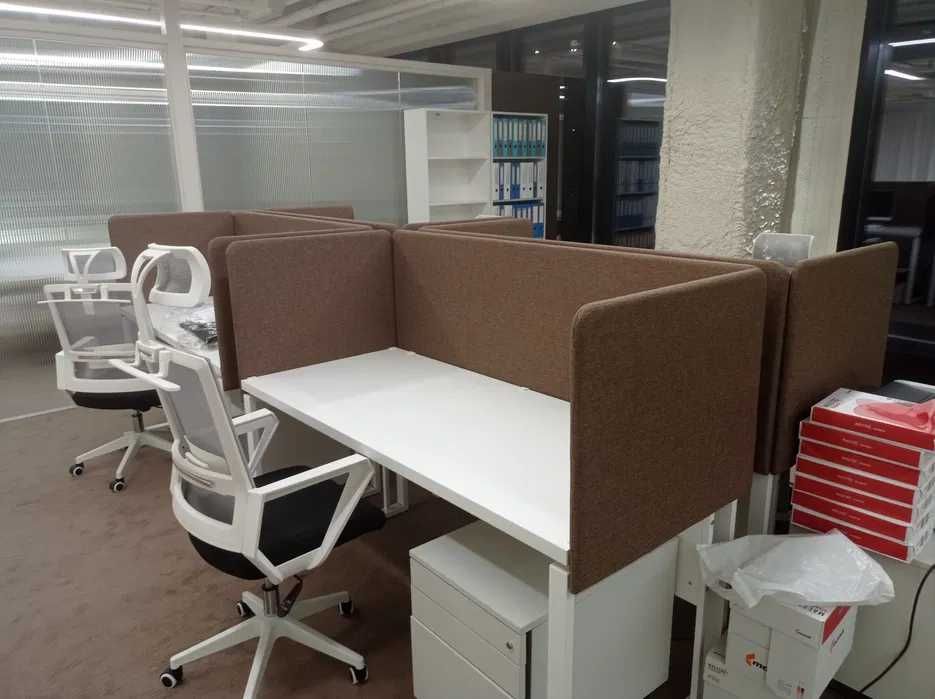 Офисные перегородки | Настольные экраны | Зонирование рабочих мест