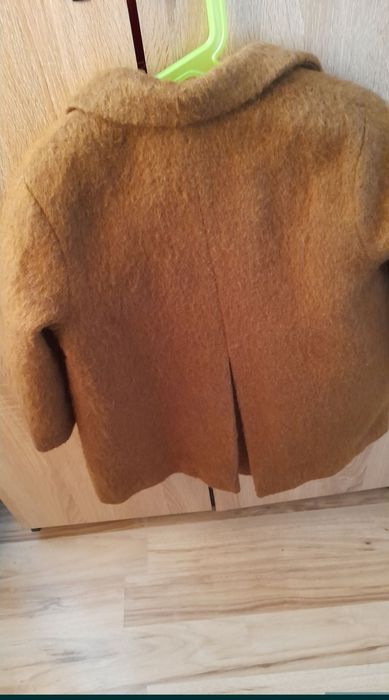 palton copii fete fata 6 ani maro caramel impecabil gros calduros