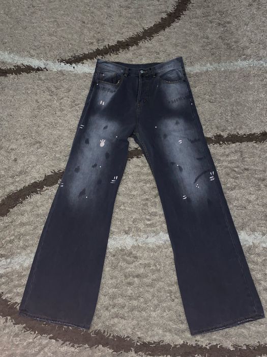 Новые Acne Studios — клеш широкие джинсы