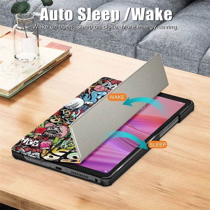 Lenovo Tab One 8.7" 2025 / Кожен калъф смарт кейс за таблет