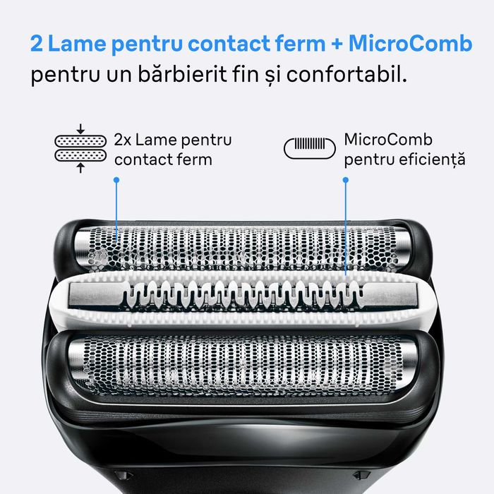 Aparat electric de ras Braun Seria 3+3000S, 3 Lame Flexibile