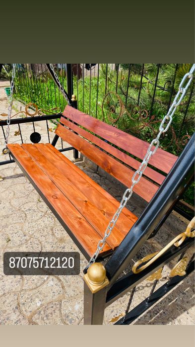 Садовые качели кованые