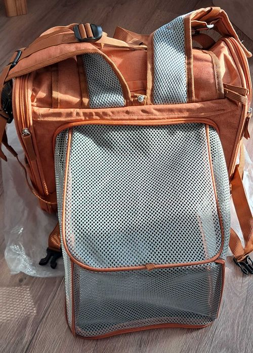 Раница за котка с разширяемо дишащо пространство/ Транспортна чанта