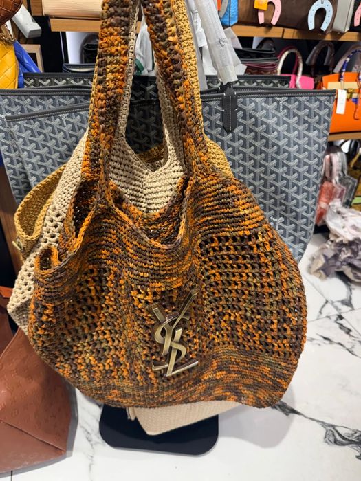 Ysl плетена чанта