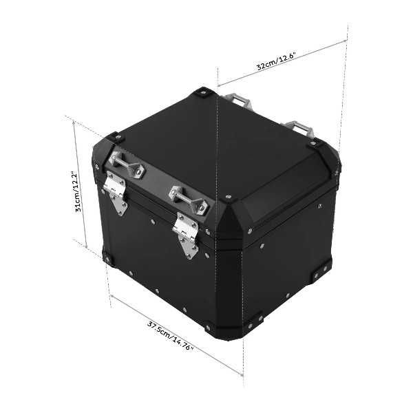 Top Case cutie Aluminiu 38L BMW R1200GS R1250GS F850GS F900GS A2125BLACK Neagra