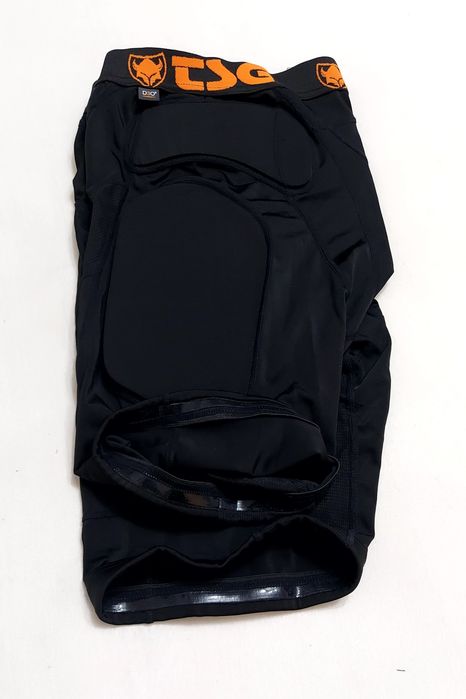 Pantaloni TSG Crash D30 Negri, cu protecții, ciclism, skate, enduro, L