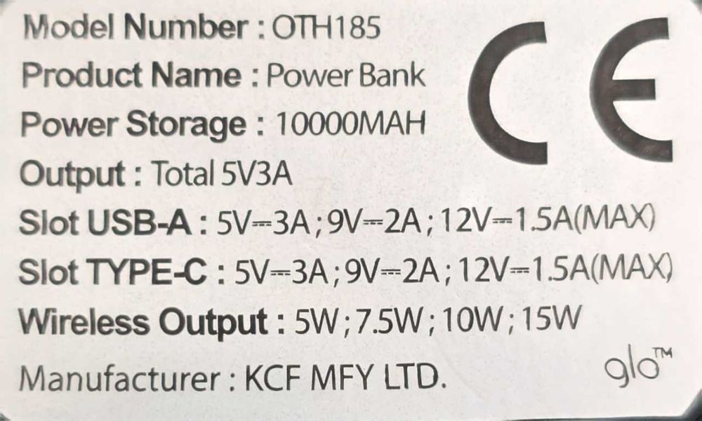 Power bank glo wireless usb