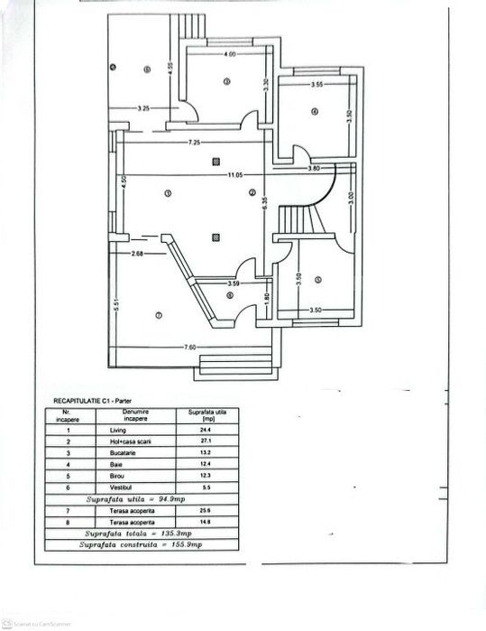 Casa P+1 in Carcea, zona Pelendava, 180 mp utili, 850 mp curte