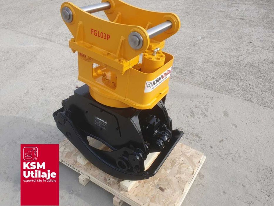 Graifer bușteni excavator 5-10 tone cu prindere S45(45/292/430)