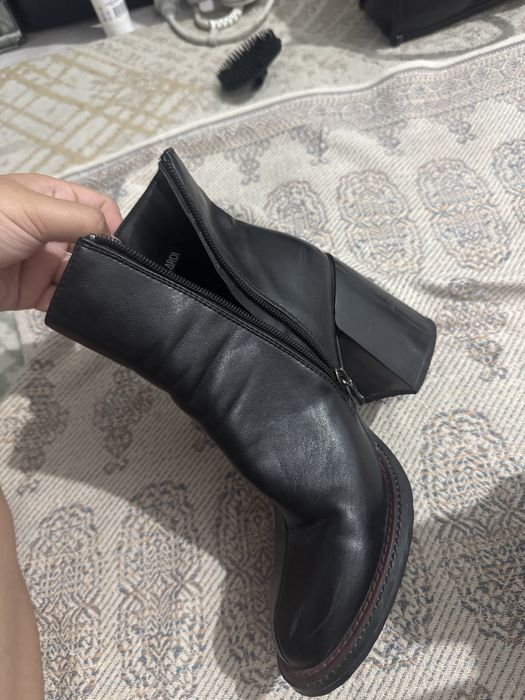 кожанный турецкий ботильоны