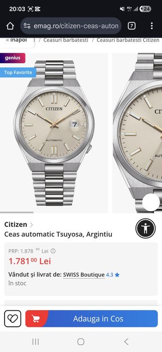 Citizen automatic cod 083787