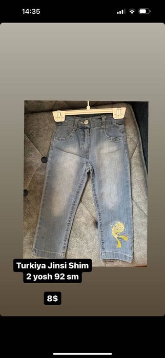 Qizlar uchun kiyim. Yangi. Turkiya eng sifatlisi