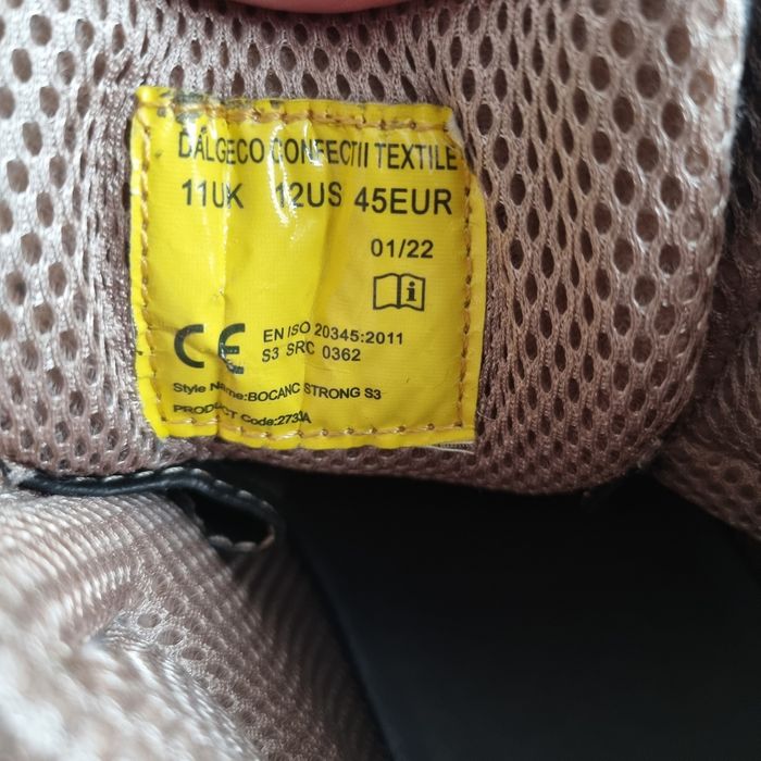 Bocanci, ghete lucru bombeu de fier 45