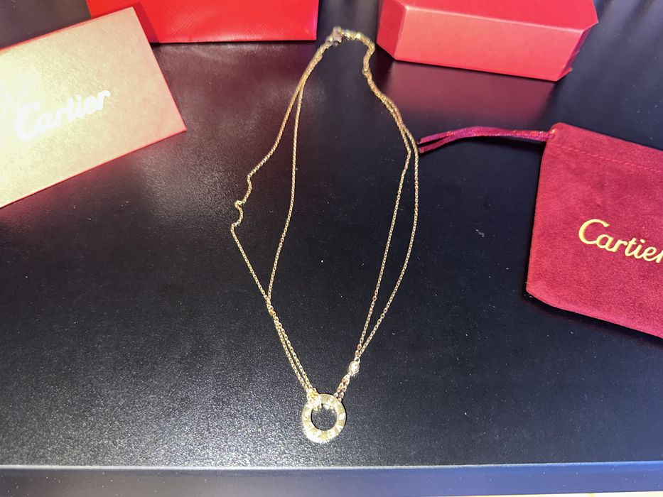 Дамско Колие с Висулка Cartier LOVE с опаковка и аксесоари