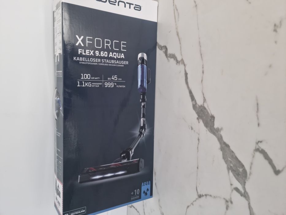 Aspirator vertical fără fir Rowenta X Force  flex 960 Aqua RH20C7W0